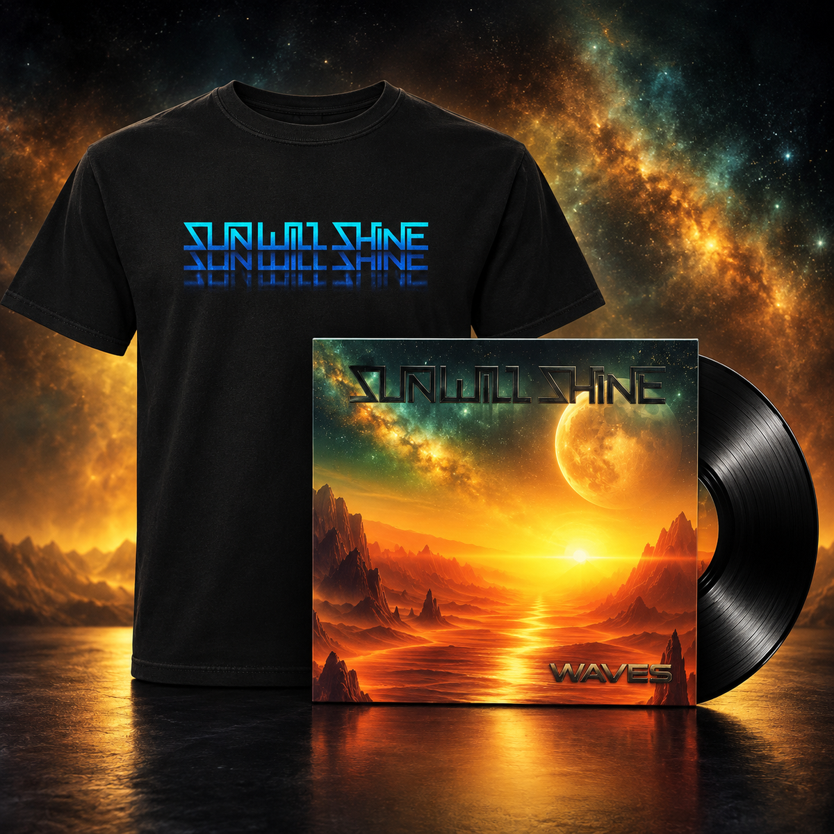 Sun Will Shine – Waves Shirt + Vinyl Bundle [Pre-Order]